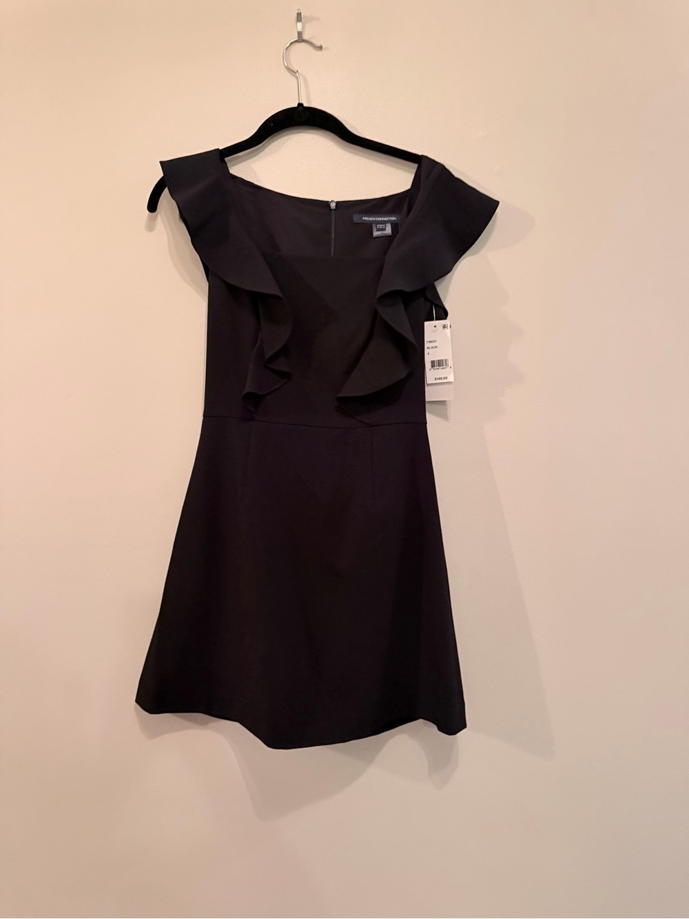 French Connection Ruffle-Trim Dress